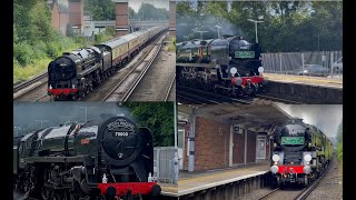 Best of Steam Trains on UK Mainline 2024 Part 2 [upl. by Kendy]