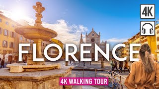 FLORENCE Italy 4K Walking Tour  Captions amp Immersive Sound 4K Ultra HD60fps [upl. by Isak]