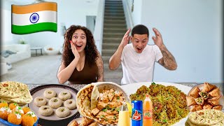 WE TRIED INDIAN FOOD FOR THE FIRST TIME [upl. by Joyan400]