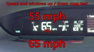 55 mph vs 65 mph  Prius MPG Test 3 [upl. by Alexina952]