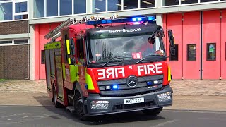 London Fire Brigade Clapham Fire Station turnouts [upl. by Jojo]