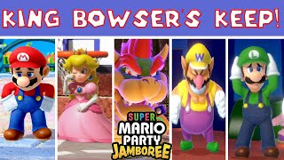 Super Mario Party Jamboree  Party Mode King Bowsers Keep Board Walkthrough [upl. by Lynnea]