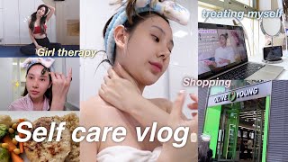 Self care vlog🛁how do I treat myself  self care shopping  full skincare faceampbody [upl. by Haynes]