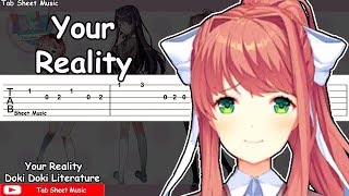 Doki Doki Literature Club  Your Reality Guitar Tutorial [upl. by Heather443]