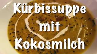 Folge 178 Kürbissuppe mit Kokosmilch  vegan kochen mit Jérôme Eckmeier [upl. by Iaw]