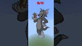 Rate My Art  Tom And Jerry Minecraft Art Challenge  minecraft minecraftdrawing minecraftart [upl. by Ahsyek]