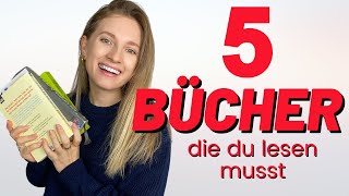 5 BÜCHER die du lesen musst 📚 Learn German Fast [upl. by Marjana]