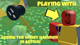 PLAYING WITH ONETT  Seeing the new items in Action  Roblox Bee Swarm SimulatorREAD DESCRIPTION [upl. by Eeliram]