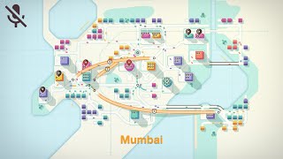 Mini Motorways  Mumbai 1041 Commuters  No Commentary [upl. by Ferrick]