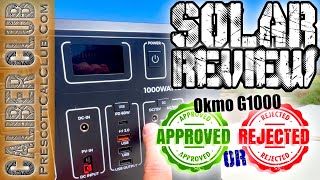 Portable Solar Power Station Review  Does the Okmo G1000 Pass the Test  Solar Generator [upl. by Hylton21]