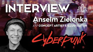 Cyberpunk Red Interview Concept Artist amp Illustrator Anselm Zielonka [upl. by Sinned]