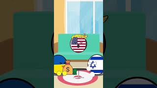 US AID money 2025 countryballs ukraine israel usa 2025 funny [upl. by Philippine]