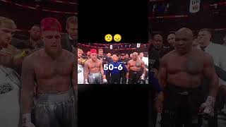 Mike Tyson vs Jake Paul points😞 boxing fyp foryoupage miketyson jakepaul miketysonvsjakepaul [upl. by Allx]