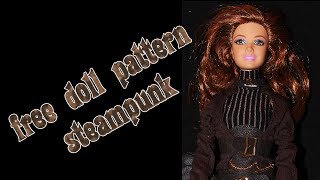 Make your own doll clothes  steampunk 1 [upl. by Iat]