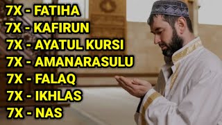 7 Fatiha 7 Ayetel Kürsi 7 Amenerrasulü 7 Kafirun 7 İhlas 7 Felak 7 Nas Kuranı Relaxi Quran [upl. by Jaquiss]