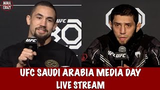 UFC Saudi Arabia Whittaker vs Aliskerov Media Day Live Stream [upl. by Garrard]