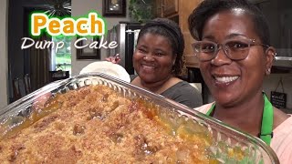 Peach Dump Cake  This Crumble Topping Is AMAZING😲  DumpCakeMarathonContinues [upl. by Shoshanna]