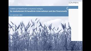 Anleger aufgepasst  So revolutioniert KI bewährte Unternehmen und den Finanzmarkt [upl. by Eijneb]