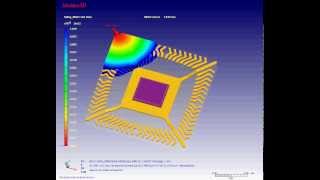 Chip Encapsulation Filling Melt Front Time Moldex3D [upl. by Kinney]