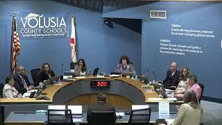 Volusia County School Board Meeting 02132024 [upl. by Nivar12]