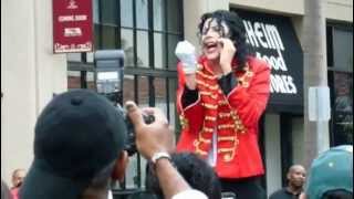 Michael Jackson Tribute Artist amp Impersonator RemJCelebrates Black History [upl. by Ilahtan]