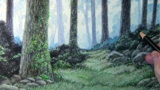 Speedpaint Forest Background [upl. by Menedez]