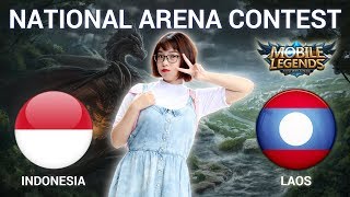 INDONESIA VS LAOS  National Arena Contest Cast by Kimi Hime  30042018 [upl. by Ylrebmik]