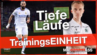 4K Komplette FußballTrainingseinheit  Spiel in die Tiefe I Coach²  Individualisierung 9 [upl. by Sitsuj]