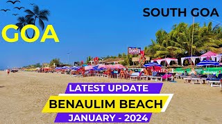 Benaulim Beach Goa  Goa January 2024  South Goa  Goa Current Situation  Goa Vlog 2024 [upl. by Ryan]