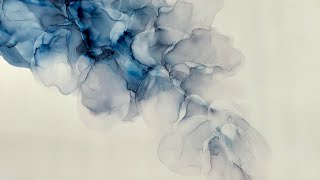 13 Realtime Abstract Alcohol Ink Art Tutorial using only one color [upl. by Fax]