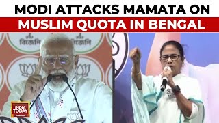 HCs Order On OBC Quota Will End Appeasement Politics PM Modi Slams Mamata Banerjee  LS Polls 2024 [upl. by Ludie420]