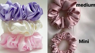 DIY  Easiest Way to make Scrunchies sewbybebel howtomake [upl. by Knapp]