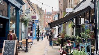 Autumn in Hampstead Village  4K Walking Tour of London’s Most Charming Neighbourhood [upl. by Anchie]