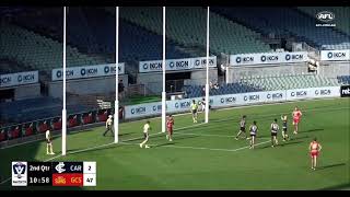 Jesse Motlop kicks a goal in his VFL Return vs Gold Coast  Carlton vs Suns [upl. by Lange]