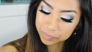 Dramatic Blue Smokey Eyes  Tutorial  Erica Joaquin [upl. by Studdard]