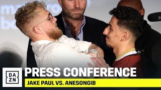 FULL PRESS CONFERENCE  Jake Paul vs AnEsonGib [upl. by Trudnak]