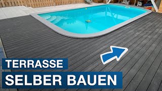 Terrasse selber bauen mit WPC Dielen  Der Wandprofi 2020 [upl. by Kentiggerma242]