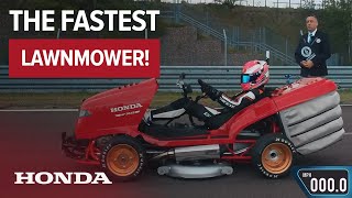 Fastest Lawnmower with Guinness World Records™ Honda Mean Mower reaches 100mph in 6285 Seconds [upl. by Kalmick]