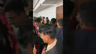 Gauhati University music gorkha freshers gauhatiuniversity students [upl. by Ellicul]