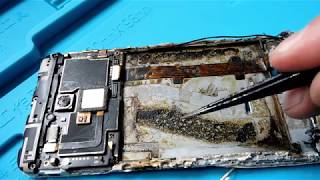 Odzyskanie danych ze spalonego telefonu  burned phone data recovery [upl. by Aimak]