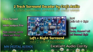 2 Track Stereo Surround decoder with mode selection switch  Full details with audio test [upl. by Genaro]