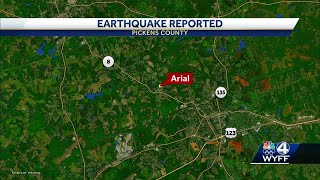 Earthquake reported in Pickens County on Tuesday morning [upl. by Idnas90]