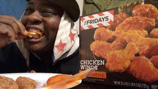 tgi fridays buffalo chicken wings review [upl. by Sidnarb]