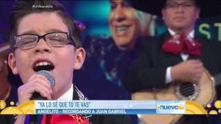 Niño Le Rinde Tributo a Juan Gabriel  Un Nuevo Dia Angelito Garcia [upl. by Atik983]