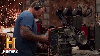 Forged in Fire Fitting Blade Handles and Lanyards Season 5 Episode 2  History [upl. by Aimil]