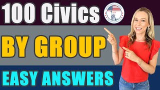 US Citizenship Official USCIS 100 Civics Questions 2008 version BY GROUP [upl. by Mercer]