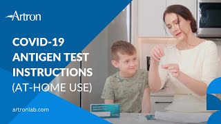 COVID19 Antigen Test Instructions for AtHome Use Artron Laboratories [upl. by Truitt]