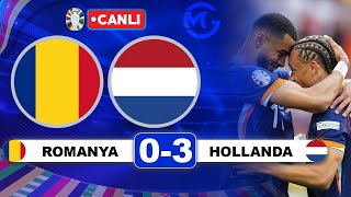 Romanya 03 Hollanda  Euro 2024 Son 16 Turu Maçı Canlı Yayın [upl. by Monie813]