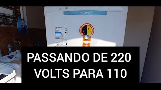 Mudança de Geladeira Consul 220 VOLTS PARA 110  Refrigerador Consul [upl. by Sussna]