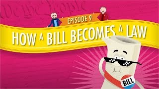 How a Bill Becomes a Law Crash Course Government and Politics 9 [upl. by Yremogtnom]